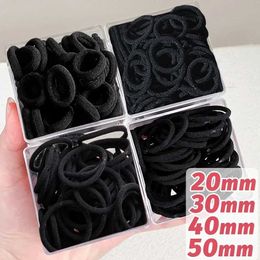 Hair Accessories 2/3/4/5cm high elastic hair rope for women black basic simple rubber headband tie and ponytail clip accessories d240520