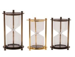 Home Kitchen Empty Sand Glass Case Hourglass 3 5 10 15 20 Minute Traditional Hour Timer Portable LJ2008279211110