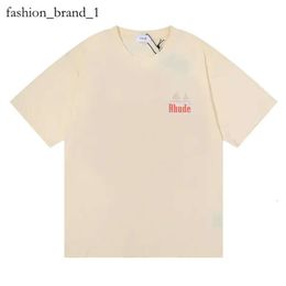 Spring Summer Rhude T Shirt Man T Shirts Women Tees Skateboard oversize Men Short Sleeve T-shirt luxury Brand Men's T-shirt d888