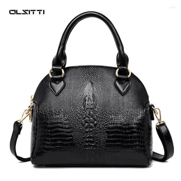 Shoulder Bags OLSITTI Fashion Casual Crocodile Pattern Pu Leather For Women 2024 High Quality Crossbody Bag Ladies Handbags