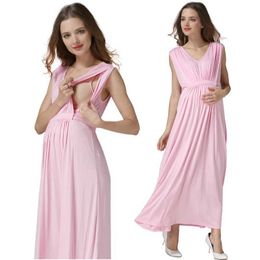 Maternity Dresses Party Pregnant Womens Dress Sleeveless Breastfeeding Dress Soft Pregnant Womens Care Clothing European Size Free Delivery d240520