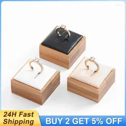 Jewellery Pouches 25.8g Ring Organiser Enhance The Display Effect Of Bracket Storage Box Elegant 4 Options Bamboo And Wood