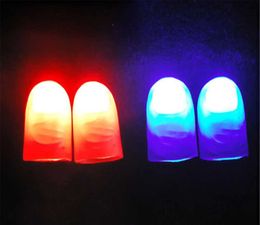 LED Toys 2PCS Random Novel Childrens Amazing Luminous Toys Childrens Luminous Gifts Magic Props Interesting LED Lights Flashing Fingers S2452011