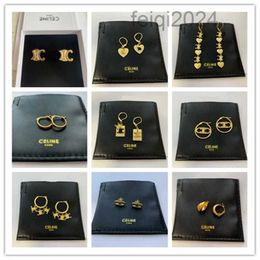 CE Ear Stud Earring Designer Jewelry Women Classic Brand Ornaments Wedding Party High-quality Accessories Gold Sier Earrings Wholesale