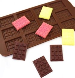 Silicone Mold 12 Even Chocolate Mold Fondant Molds DIY Candy Bar Mould Cake Decoration Tools Kitchen Baking Accessories1712950
