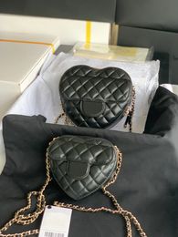10a super original quality lambskin chain cardioid shoulder bag real leather women handbags fashion ladies handle tote clutch luxurys designers bags