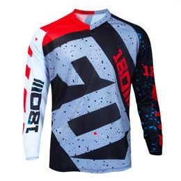 Racing Jackets Downhill Jersey Long Sleeve Sports Shirt Polera Mtb T-Shirt Bicycle Cycling Motocross Mountain Bike Clothing