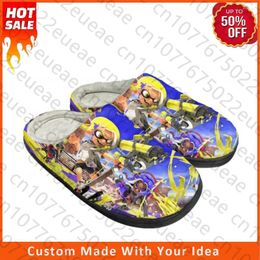 Slippers Splatoons Home Cotton Custom Mens Womens Sandals Plush Bedroom Casual Keep Warm Shoes High Quality Thermal Slipper