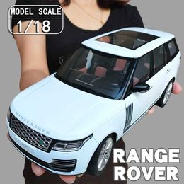 Diecast Model Cars 1 18 Land Rover Range Rover Off-road Vehicle Sound Light Gifts For Kids Present With Boyfriend Alloy Metal Diecast Model Car Y240520GTFX