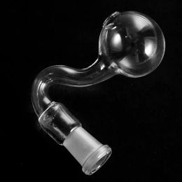 Ball Shape Clear Pyrex Glass Oil Burner Pipes 14mm 18mm Male Female Clear Spoon Hand Pipe Smoking Accessories 11 LL