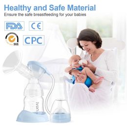 Breastpumps Electric double-layer breast pump nursing hospital grade breast feeding pump with two sizes of flange options and strong suction power WX