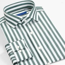 Men's Dress Shirts Smart Five Windsor Collar Men Slim Fit Long Sleeve Cotton Striped Man Office Formal Camisa Masculina Shirt