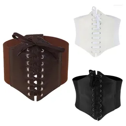 Belts Gothic Solid Colour Lift Up Female Waist Corset Wide Cotton Belt Women Fashion Slimming Waistband Adjustable Corsets