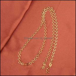 Chains Gold Chain Necklace For Pendant Diy Plated Copper Twisted Rope Wholesale Beautifly Jewellery Drop Delivery Necklaces Pendants Dhxmf