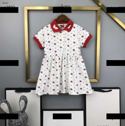 Top baby clothes fashion Kids Skirt Girl Dress Child Summer product Heart shaped hollow out design lapel dress new arrival