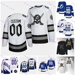 Custom Men Women Tampa Bay Lightning Hockey Trikots 86 Nikita Kucherov 21 Brayden Point 84 Tanner Jeannot 28 Ian Cole 84 Erik Cernak 17 Pat Maroon