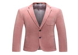 Winter Men039s Suit Jacket Latest High end Pink Corduroy Formal Jacket Men039s Clothing Business Casual Elegant Blazer Banqu6327383