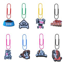 Party Decoration New Dog 1 Cartoon Paper Clips For Home Book Markers Office Bookmarks Paperclips Colorf Pagination Organise Folder Cut Otyef
