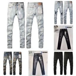 for Women Man purples Trendy Jeans Waist Stretch High Stretchy Baggy Ripped Low Rise Men's Designer Denim Straight-leg Skinny Stacked Pants s