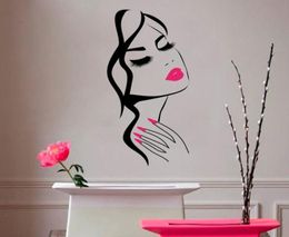 Wall Decal Beauty Salon Manicure Nail Salon Hand Girl Face Sticker Home Decor Hairdresser Hairstyle Wall Sticker6801870