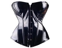 Bustiers Corsets Women PVC Overbust Waist Corset Steampunk Bustier Top Trainer Body Shaper Banquet Party Sexy Leather Slimming C9146712