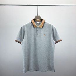 Рубашка для рубашки Polo Mens Polo Дизайнерские рубашки Италия роскошная писательная печать Polo футболка летние досуг мужская футболка с короткими рукавами с несколькими стилями.