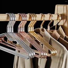 Hangers 5pcs Aluminium Thick Clothes Hanger Wide Shoulder Durable For Tank Tops Dress Bars Ties Belts