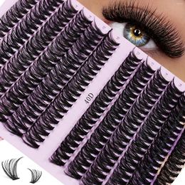 False Eyelashes 12 Rows Cluster Lashes 30/40D Mix 12-16mm Extension Natural Thick Fake Eyelash 3D Russian Strip Individual