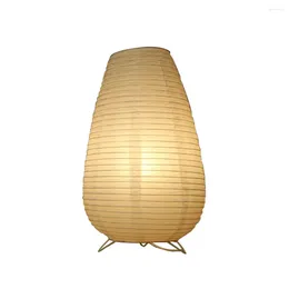 Table Lamps Nordic Simple Paper Lantern Lamp E14 Japanese Style Living Room Bedroom LED Lighting Indoor Fixture