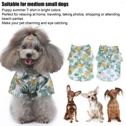 Dog Apparel Hawaii Style Pet T Shirt Summer Costume Suitable For Small And Medium Sized Dogs Cats