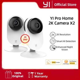 Wireless Camera Kits YI 2K Home Safety 24pack Camera IP Monitoring System with Night Vision Suitable for HomeOfficeBabyNannyPet Monitor Infrared Light J240518