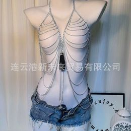 New Alternative Fun Underwear Nightclub Role Playing Maid Metal Chain Uniforms Bundled Clothing Covers