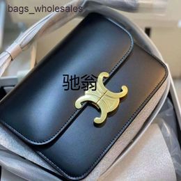 Factory Stores 75% Off Ww5 Genuine Leather Bag for Womens 2024 New Autumn/winter Versatile Triumphal Arch Tofu with High Quality Single Shoulder CrossbodyB3EH