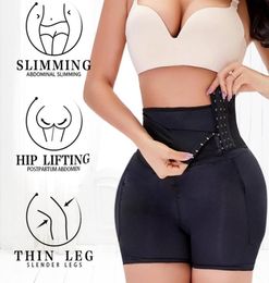 Women039s Shapers Women Shapewear Zipper Body Shaper High Waist Tummy Control Underwear Fake Ass Hip Enhancer Padded BuLifter P4442414