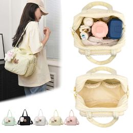 Baby Diaper Bags with Pendant Mommy Stroller Nappy Portable Cute Cartoon Multi-function Large Capacity Organiser Travel Bag