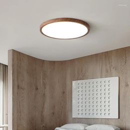 Ceiling Lights Modern Ultra-thin Light Flush Mount Fixtures Minimalist Round Metal LED Lamp For Bedroom