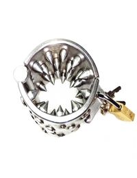 BDSM Spike Cock Ring Ball Extreme Torture Device Wolf Teeth Scrotum Testicle Pendant Pleasure Sex Toys Adult Games Stainless Steel2723549