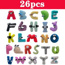 26PCS Alphabet Lore Plush Toys A-Z English Letter Stuffed Animal Plushie Doll Toys For Kids Children Educational Christmas Gifts 240508