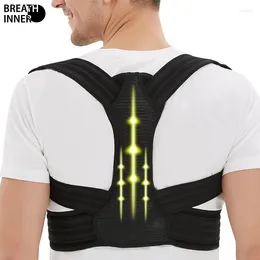 Men's Body Shapers Posture Corrector For Men And Women Adjustable Upper Back Brace Muscle Memory Support Straightener Providing Pain Relief