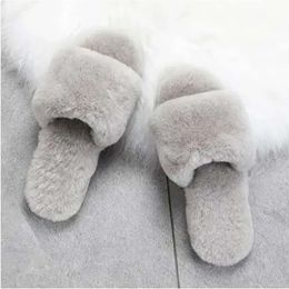 Sandals Fluff Women Chaussures Grey Grown Pink Womens Soft Slides Slipper Keep Warm Slippers Shoe e76 s s