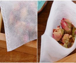 1000PcsLot 5 x 6 CM Heat Sealing Empty Nonwoven Fabric Tea Bags Loose Tea Infuser Tea Strainer Coffee Spice TY21449541506