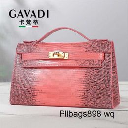 Platinum Lizard Leather Handbag 7A Kliys Lizard Skin Bag Generation Mini 2023 New Trendy High end Crossbody Handbag Genuine Leather