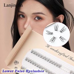 False Eyelashes 78 Bundles Individual Lashes Lower 4/5/6mm Natural Under Eyelash Easy Grafting Makeup Extension Tool Cils