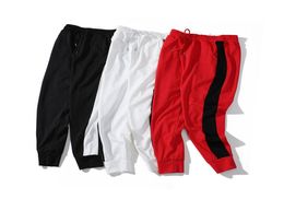 Mens Designer Joggers Pants Contrast Colour Embroidery Track Pants Drawstring Men Sport Sweat Pant 6697332