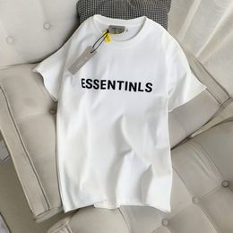 essentialsshirt short mens designer t shirt for man T shirts women 100%cotton street Reduced letter short outfit1977 Complete brand logo with letters 6554151