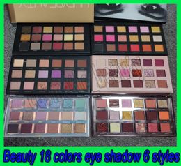 Beauty makeup 18 colors Rose Naughty NUDE matte shimmer eyeshadow palette Mercury eye shadow cosmetics paletes 6 styles for Ch1965567