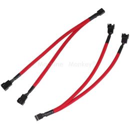 2024 Computer Fan Cable Extension Cooler Female To PWM Male Cooling 4Pin Motherboard Power Adapter Splitter 3Pin Wire Cordfor PWM male to female adapter