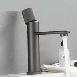 Bathroom Sink Faucets Gun Grey Basin Brass Faucet Single Handle Hole Cold And Water Mixer Accessories