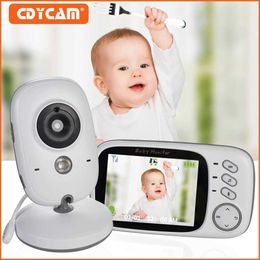 Wireless Camera Kits 3.2 inch LCD wireless color video baby monitor VB603 night vision nanny monitor lullaby monitoring safety baby camera J240518