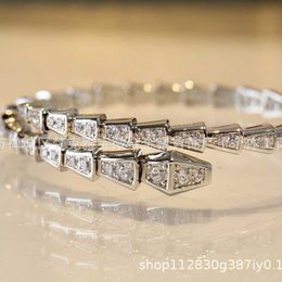 High luxury brand jewelry designed bracelet Snake Bracelet Womens 18K Diamond Full Sky Star Special Memory with Original logo box bvilgarly